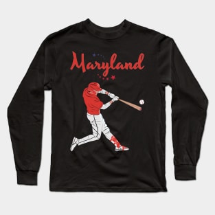 Maryland USA Baseball Long Sleeve T-Shirt